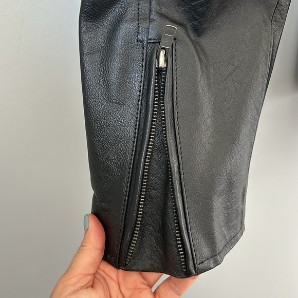 NWOT Men’s Retro Harley Davidson Vintage Motorcycle Leather Jacket, XXXL 3XL - Picture 9 of 13